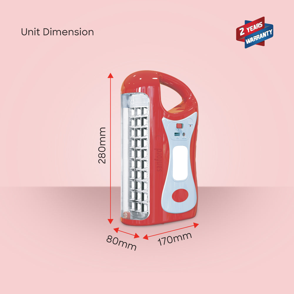 Sanford Rechargeable 6W Emergency LED Lantern with Side Light Mode | SF4319EL - buysanford